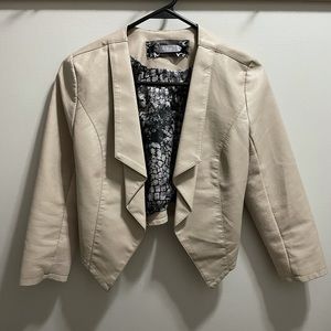 Tan leather jacket